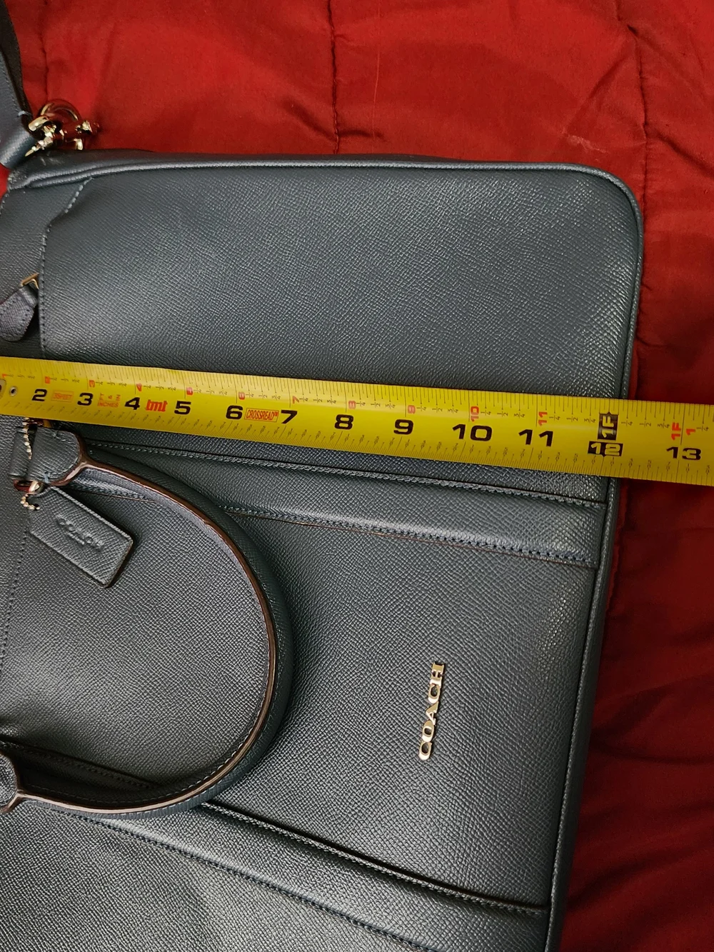 Coach Leather Metropolitan Briefcase with Detachable Strap